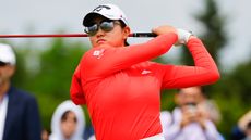 Rose Zhang takes a shot at the 2023 Mizuho Americas Open