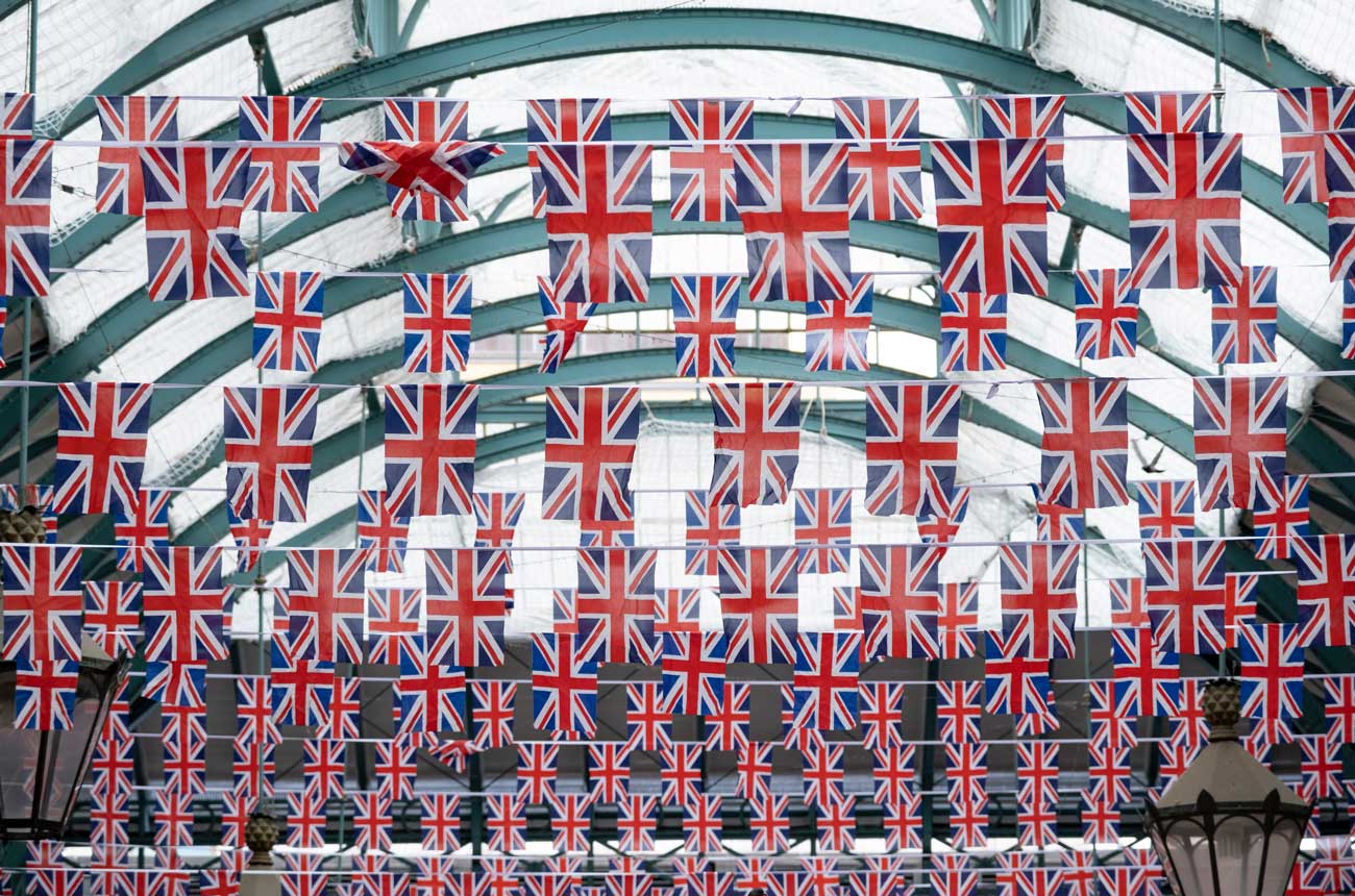 King Charles III Coronation Flags In London
