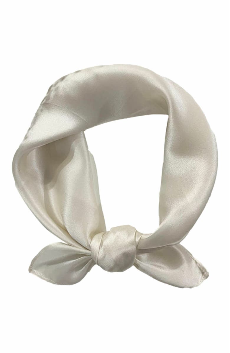 Pure Silk Solid Color Square Scarf 53x53cm/21