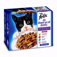 Felix Cat Food Favourites Selection 12x100g | RRP: £4.49 | Now: £3.00 | Save: £1.49 (33%) Pets at Home