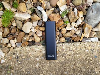 Netac Z Slim portable SSD outside during our testing