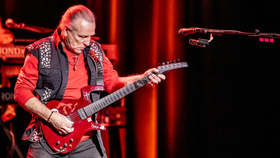 Mark Farner performs live with a Parker Fly electric guitar