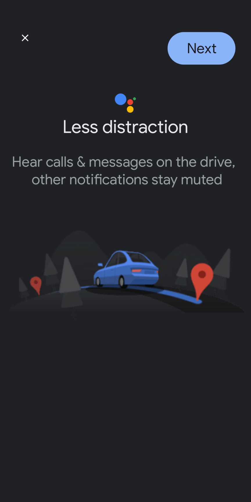 google assistant driving mode