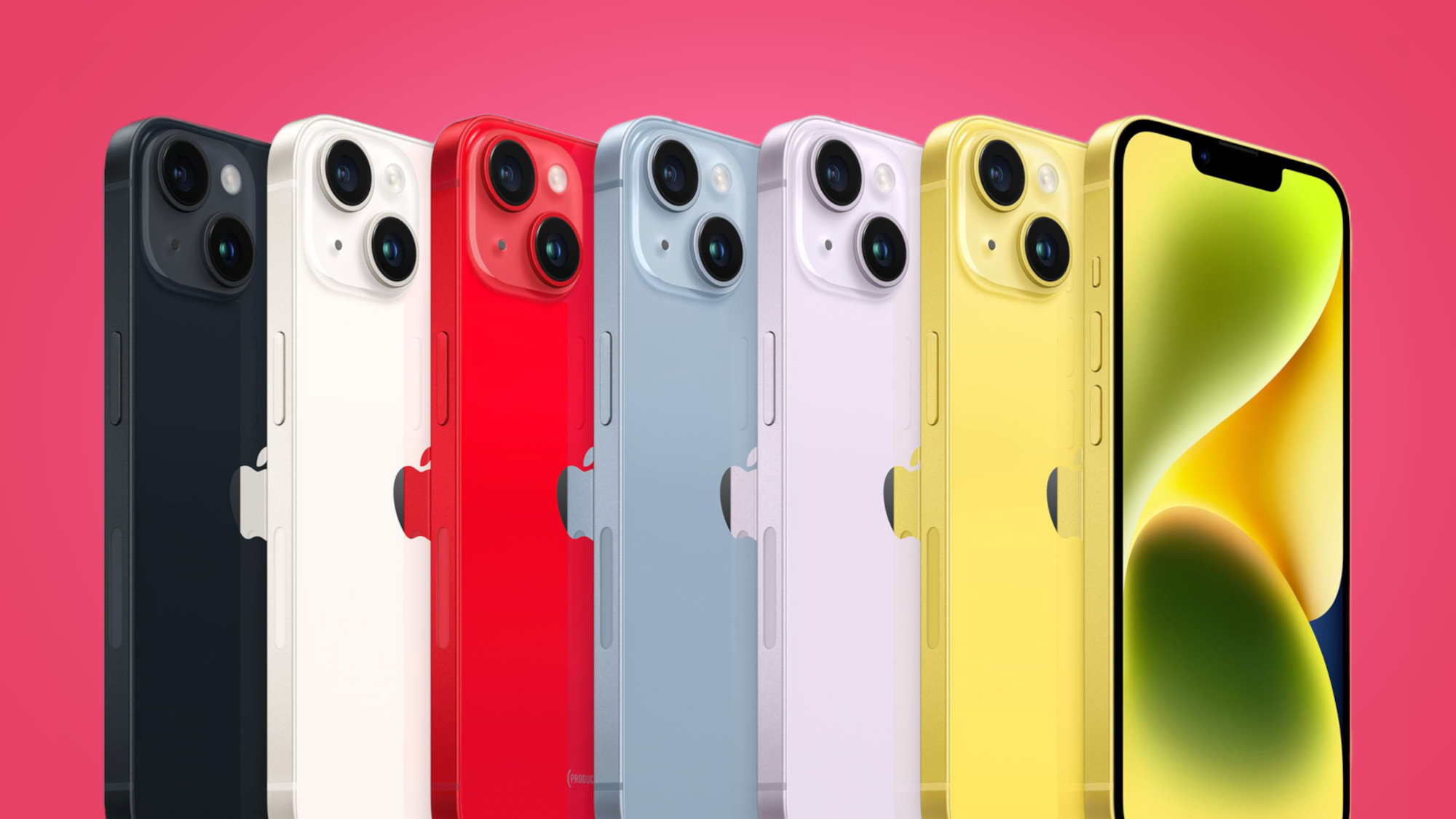 iPhone 14 color lineup
