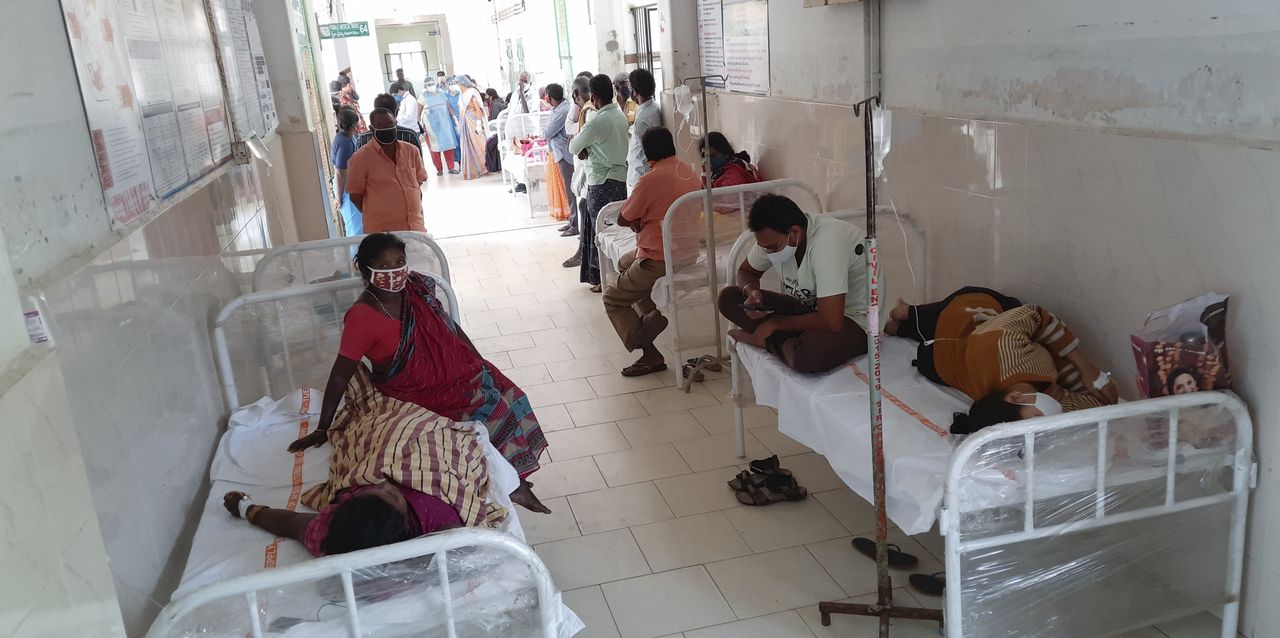 Patients in Eluru, India.