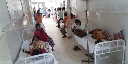 Patients in Eluru, India.