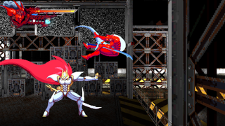 A screenshot of Slave Zero X in action