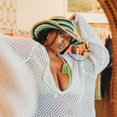 mecca james-williams wearing jamaican fashion brands