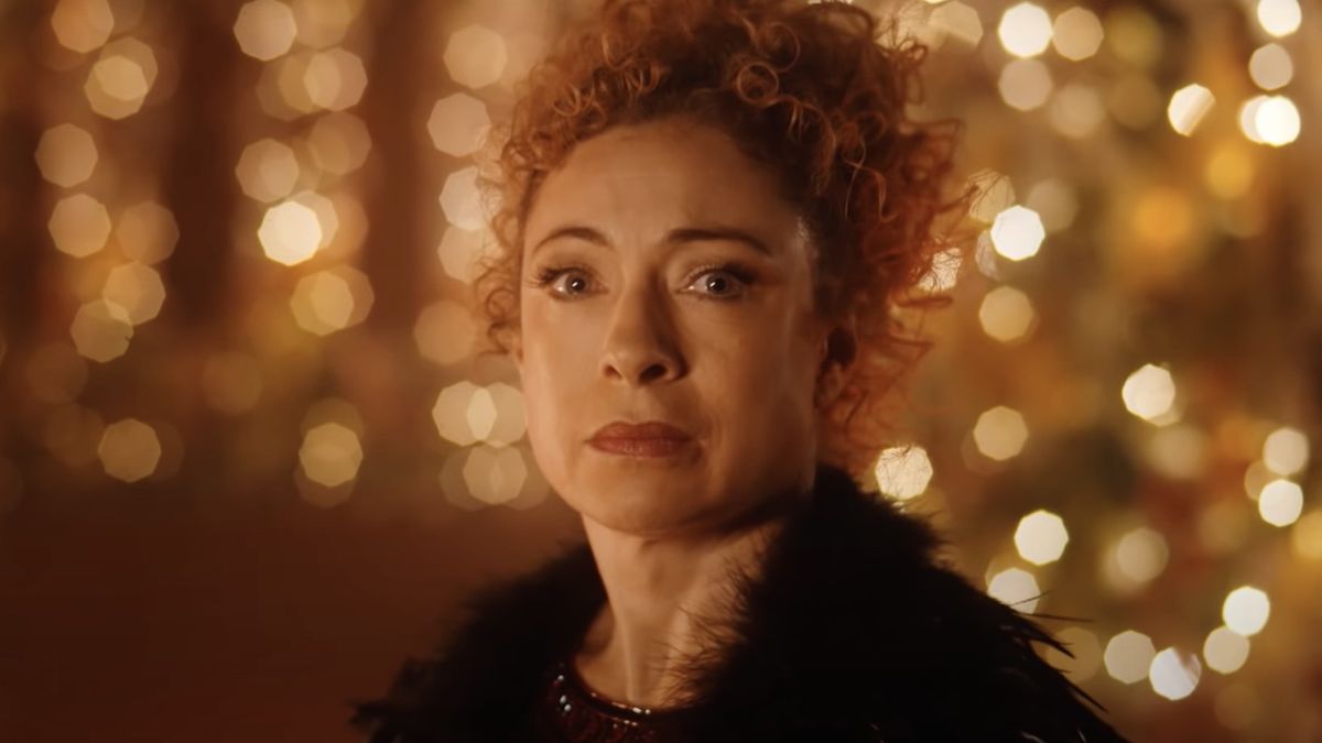 Alex Kingston as River Song in Doctor Who&#039;s &quot;The Husbands of River Song&quot;