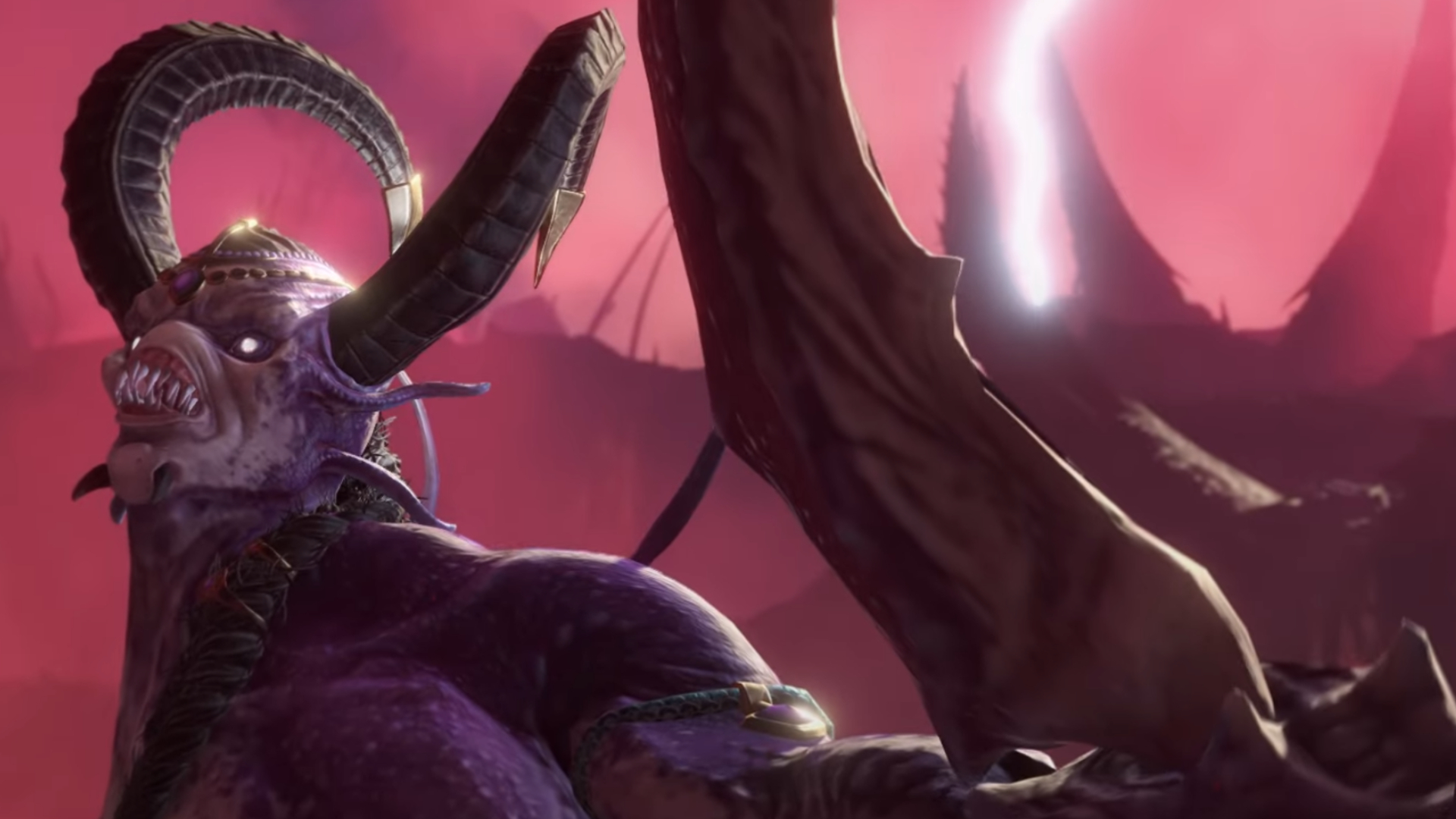 Slaanesh general N'Kari in Total War: Warhammer 3