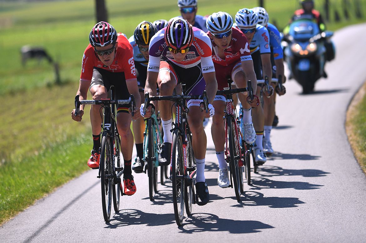 The breakaway in the Baloise Belgium Tour