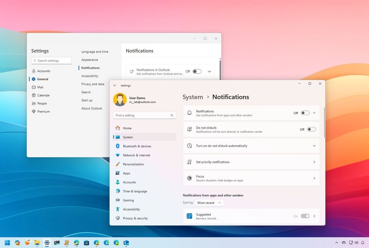 Windows 11 configure notifications