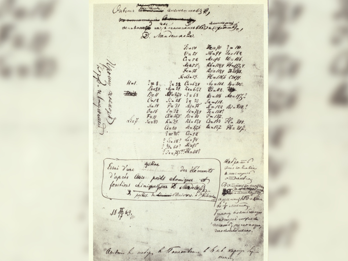 Реферат: MendeleevPeriodic Table Essay Research Paper Dimitri Mendeleev