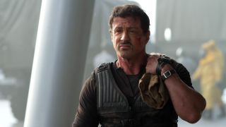 Sylvester Stallone as Barney Ross in The Expendables 