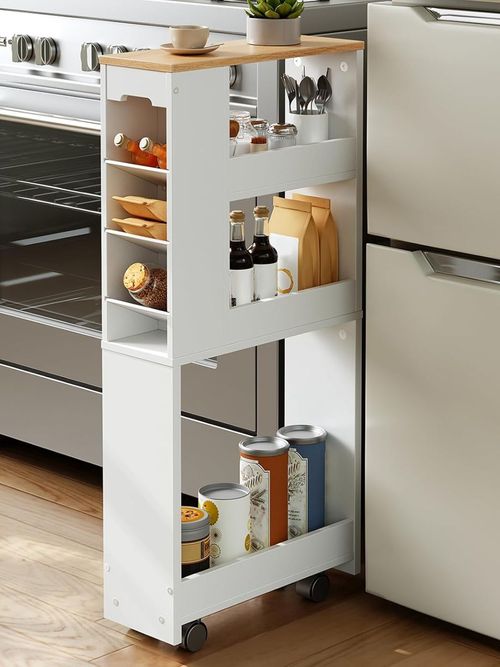 4-Tier Slim Storage Trolley