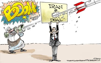 Obama Cartoon U.S. Iran Deal