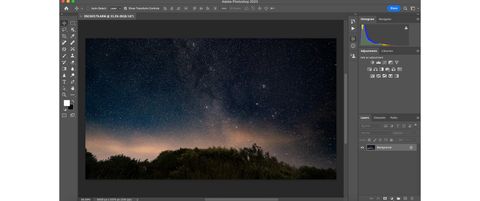 Image being edited in Adobe Photoshop
