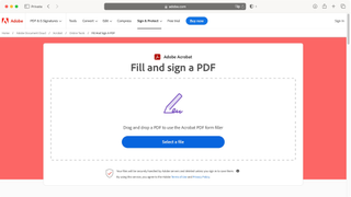 Adobe Fill & Sign PDF form-filler during our review