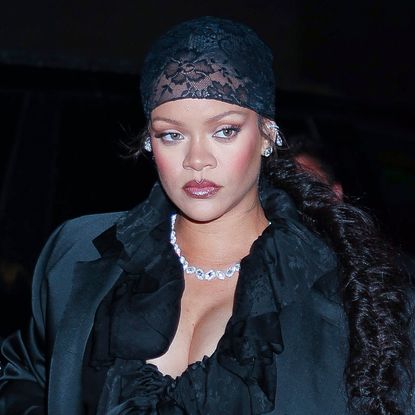 Rihanna wore the new yellow 'Dracula' Dior Book Tote from Jonathan Anderson's first runway collection