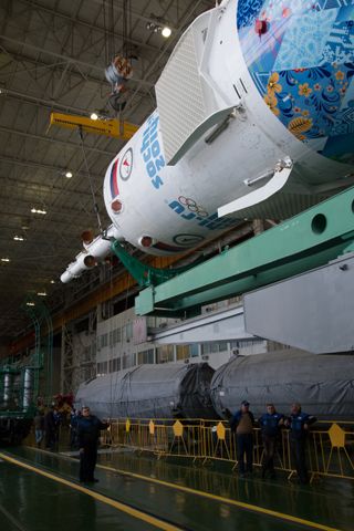 Final Prep Before Soyuz Rocket Rollout