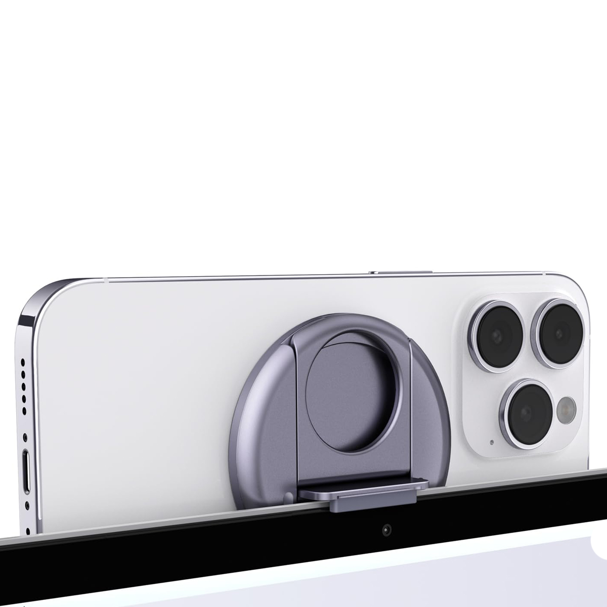 Support Caméra MagSafe Pour IPhone Et MacBook - Transforme Ton IPhone En Webcam, Inclinaison Réglable, Compatibilité Trépied