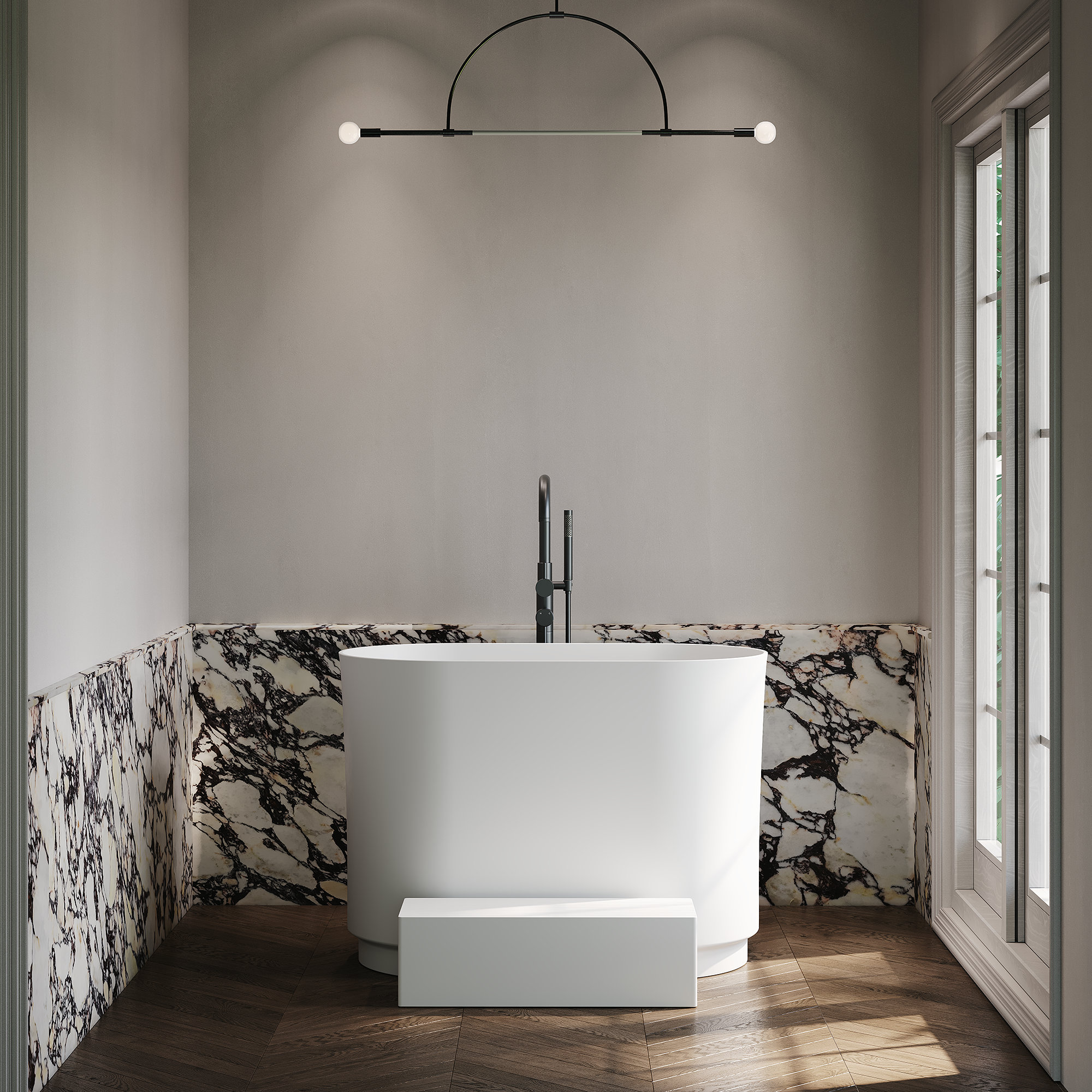 Haddon japanese ofuro bath tub