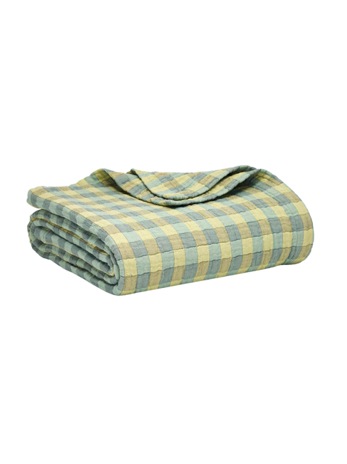 Breezeweave Cotton Gingham Bed Blanket