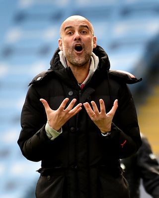 Guardiola is now focusing on Saturday's Wembley clash with Chelsea