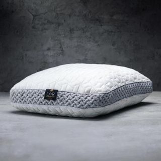 LAYR Adjustable Pillow against a gray background.