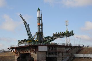 Soyuz Launch Vehicle Rollout