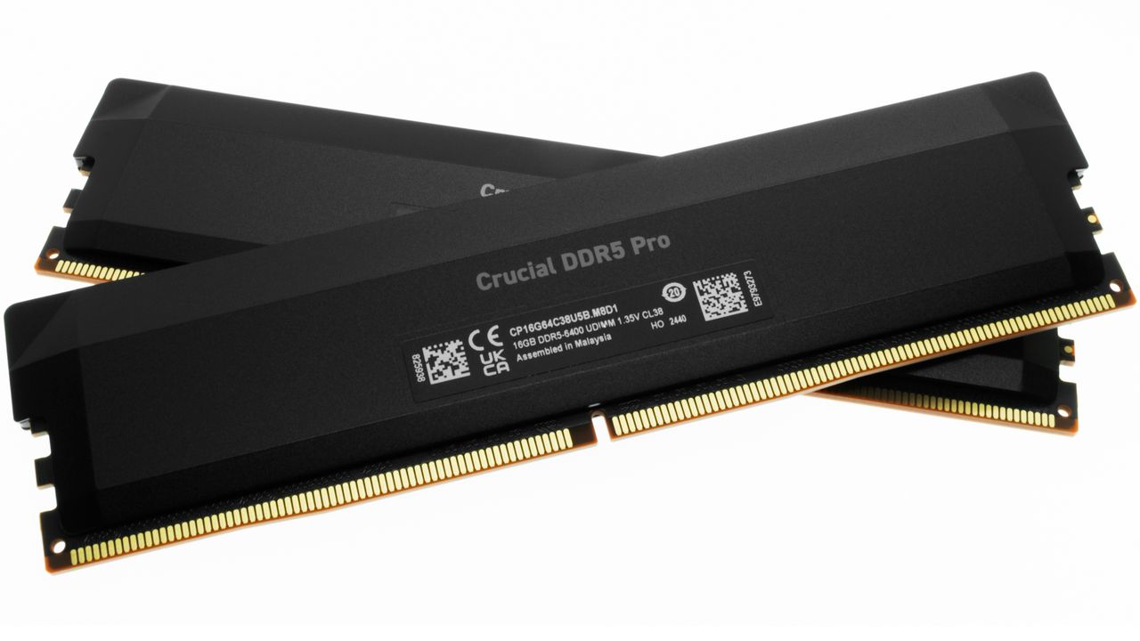 Crucial Pro Overclocking DDR5-6400 C38