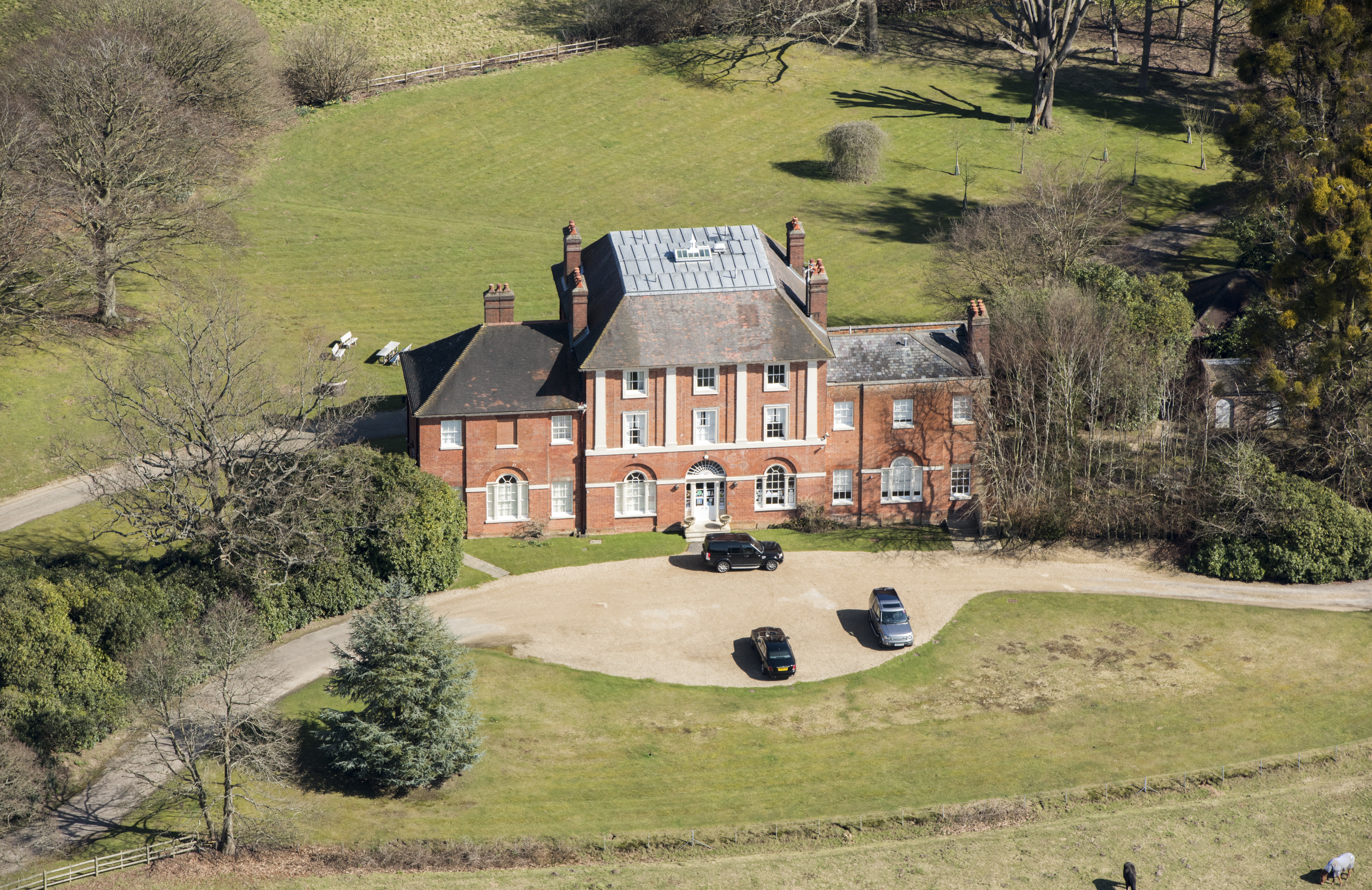 The exterior of William and Kate's home Forest Lodge