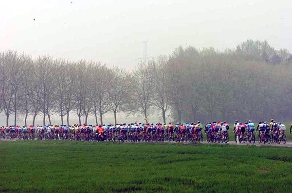The peloton rides during stage 4