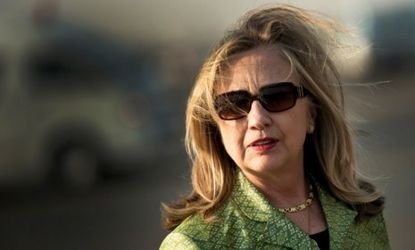 Secretary of State Hillary Clinton prepares to leave Egypt on July 15, after a weekend visit in which she was met with protests that could point to Egyptian suspicion of American meddling.