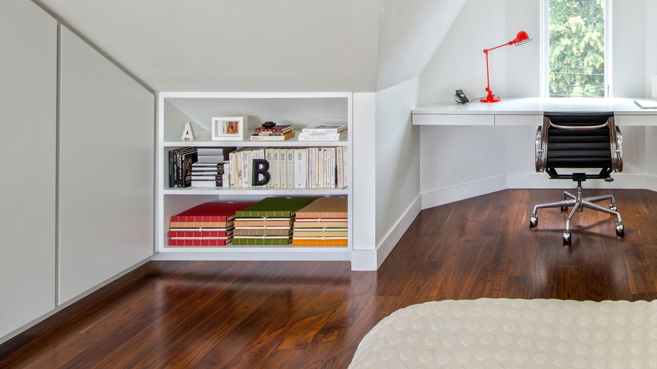 storage in an attic room