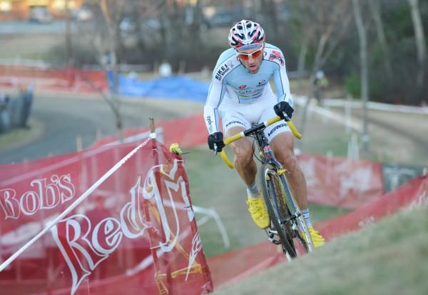 Adam Myerson (Cycle-Smart) smartly let the leading two go in order to hold onto third.