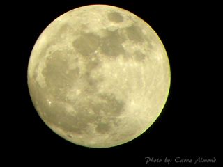 Skywatcher Carra Almond snapped this view of the suppermoon of 2012, May's full moon, from Amman, Jordan on May 5, 2012, using a digital camera.