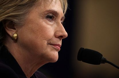 Hillary Clinton testifies before a panel on the Benghazi attacks.