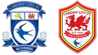 Cardiff logo design before and after
