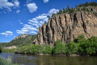 Glenwood Canyon on a clear day