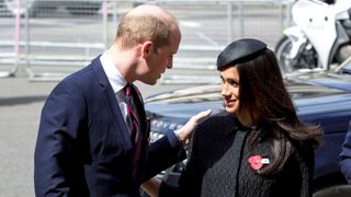 prince harry and meghan markle attend anzac day services