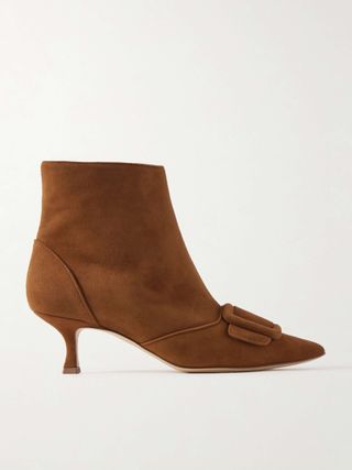 Baylow 50 Buckled Suede Ankle Boots