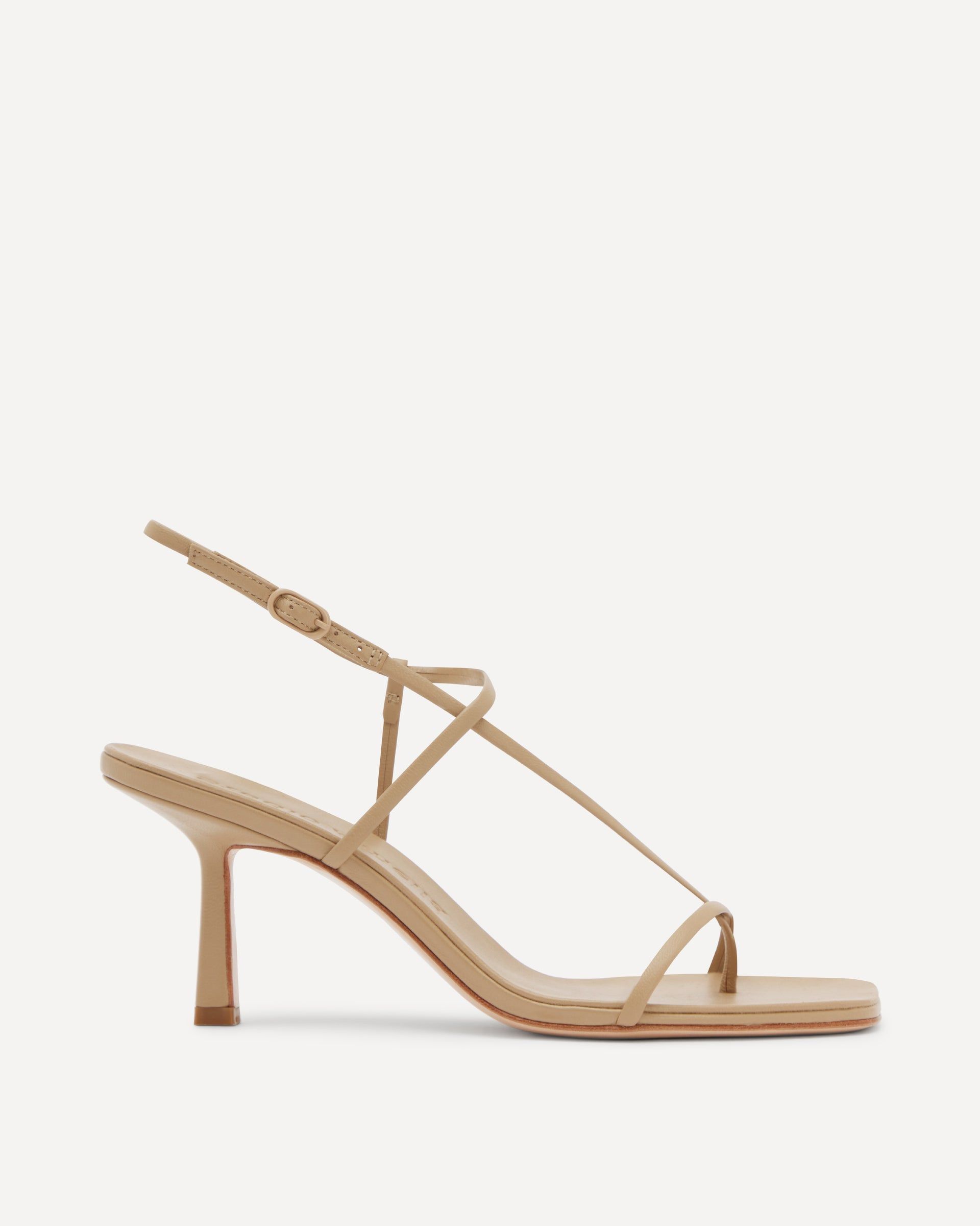 Cross Front 70 Heel | Beige - 35