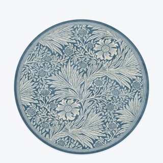 Morris & Co. Marigold Blue circular rug