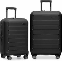 Traveler's Choice Indestructible Hardshell Expandable Luggage 2-Piece