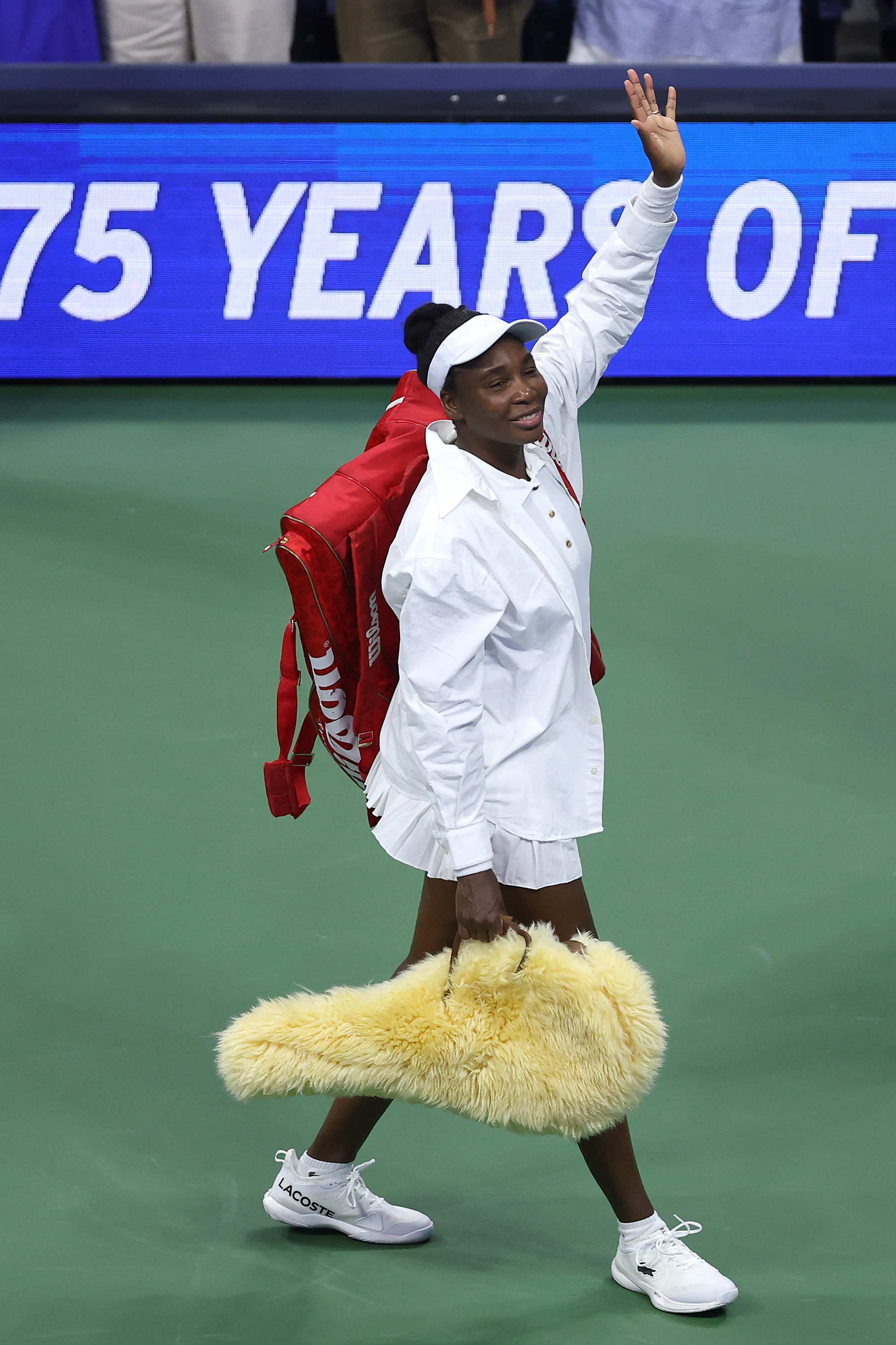 Venus Williams competed at the 2025 US Open in custom ERL tennis whites