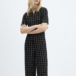 Mango Tweed Jumpsuit