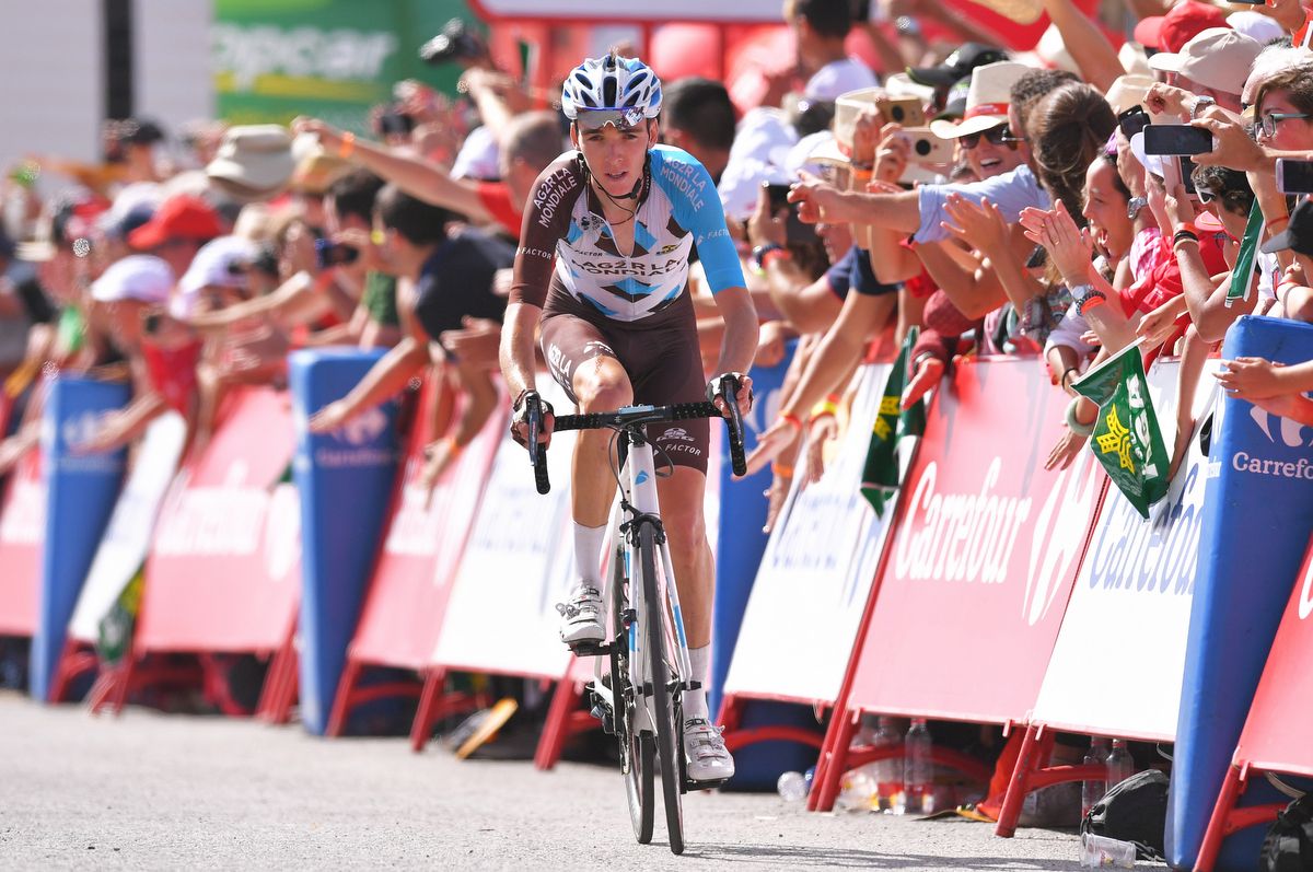 Romain Bardet (AG2R-La Mondiale) finishes the stage