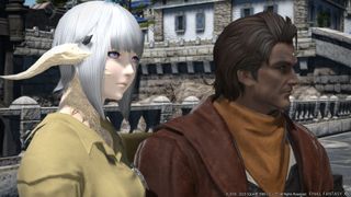 Gaius and his adoptive daughter looking sombre
