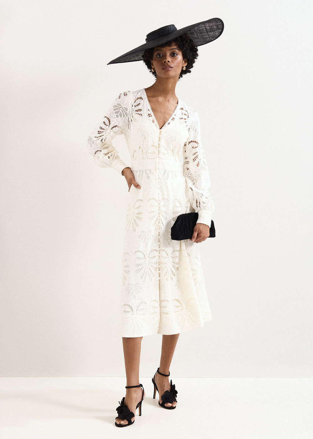 Inara Lace Midi Dress